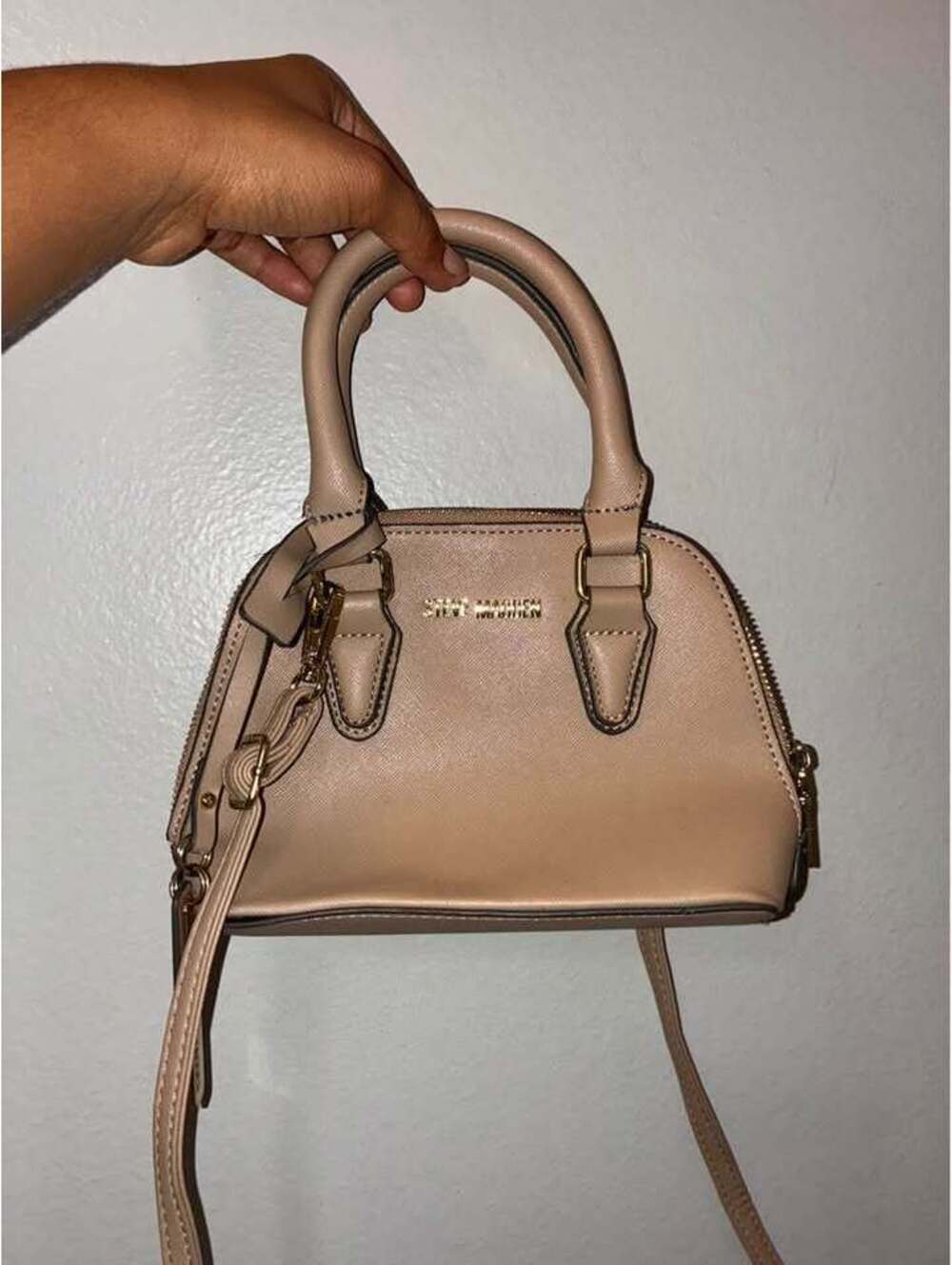 Steve Madden Mini Dome Satchel - Nude